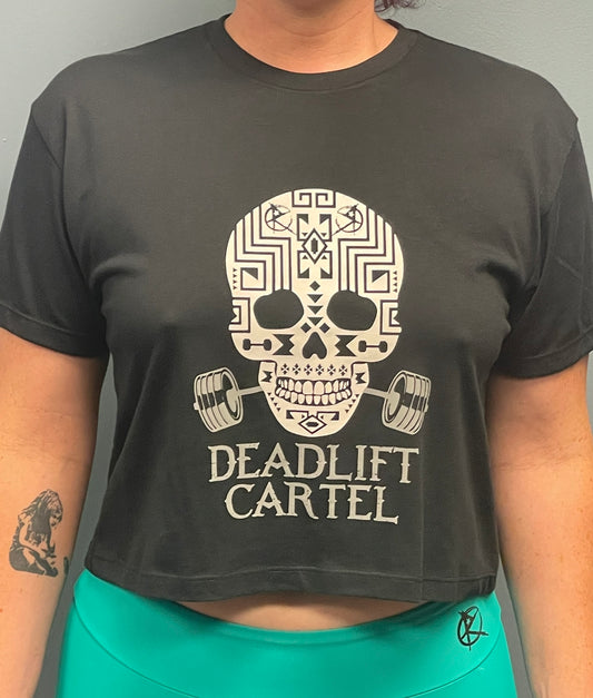 Black Deadlift Cartel Crop