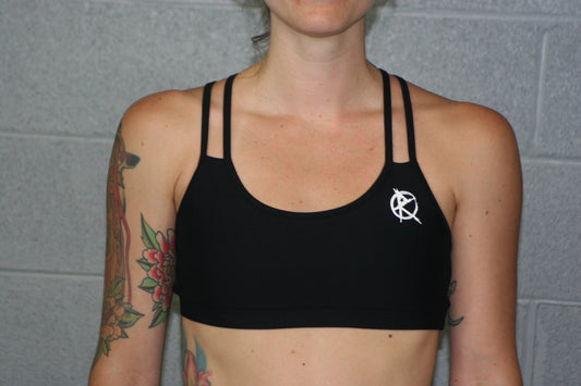 Black Double Sports Bra
