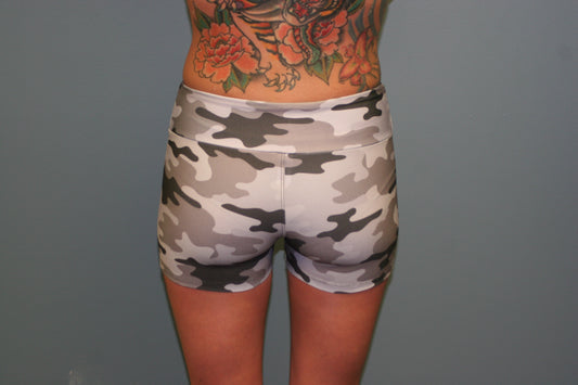 Gray Camo Female shorts