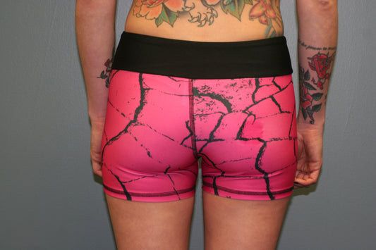 Pink Destroyer Female Shorts