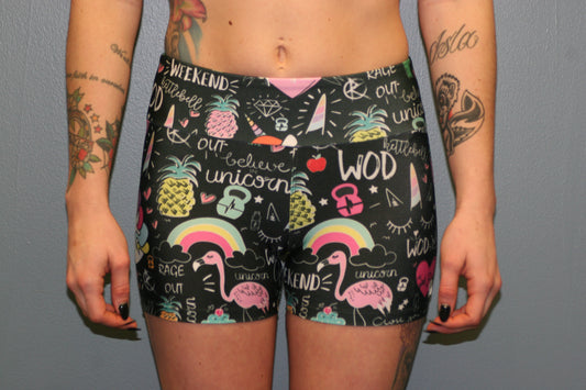 Black Unicorn Female shorts