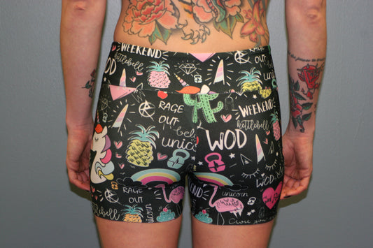Black Unicorn Female shorts