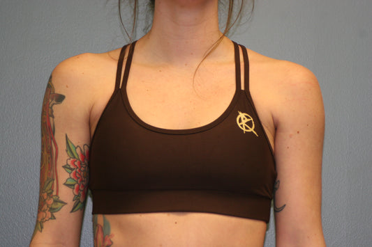 Chocolate Brown Sports Bra