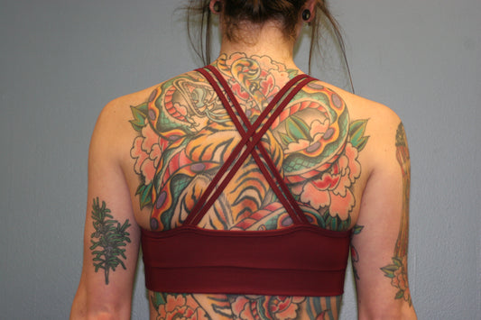 Maroon Sports Bra