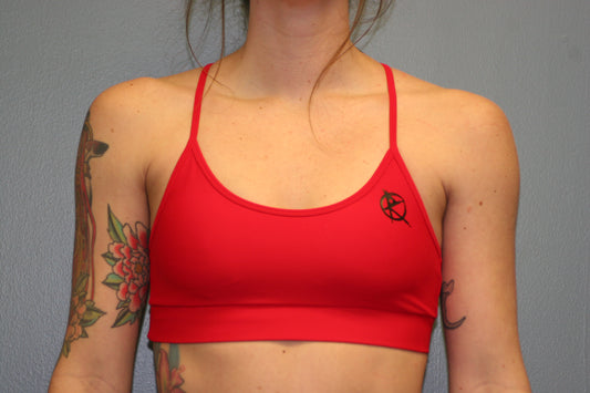Red Sports Bra
