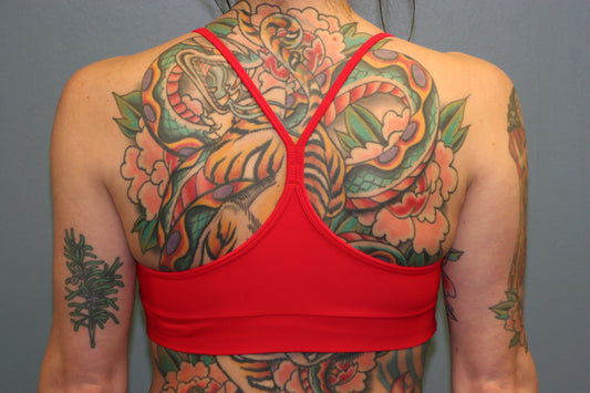 Red Sports Bra