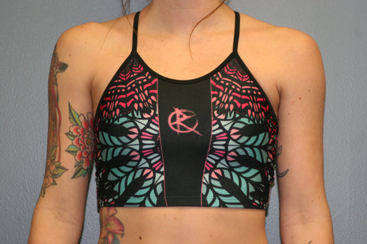 Cropped Mandala Sports Bra