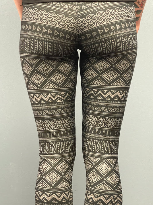 Grey Aztec Leggings