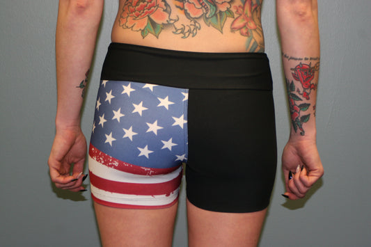 American Flag Female Shorts