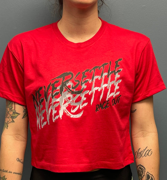 Never Settle Crop Top