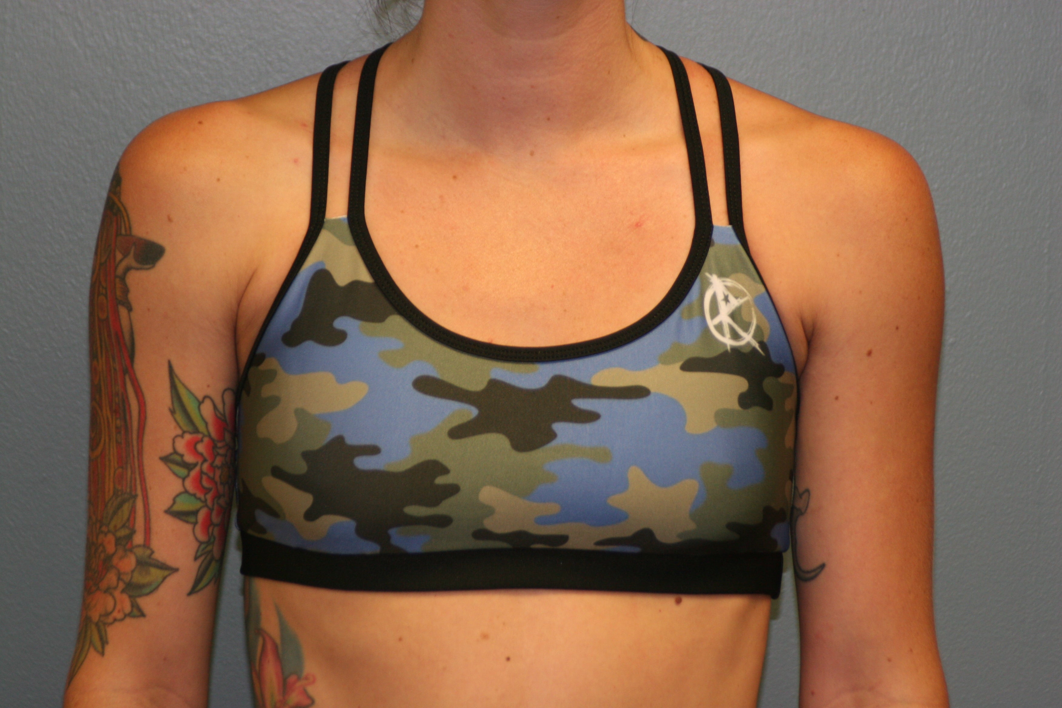 NOREAST'R Blue Camo - Sports Bra