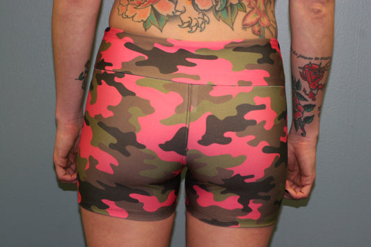 Pink Camo Female Shorts