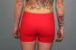 Red Female Shorts