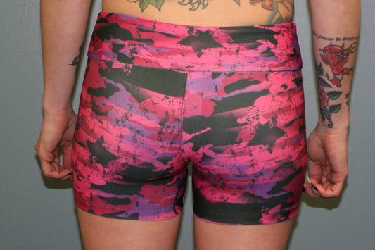 Graffiti Pink Female Shorts