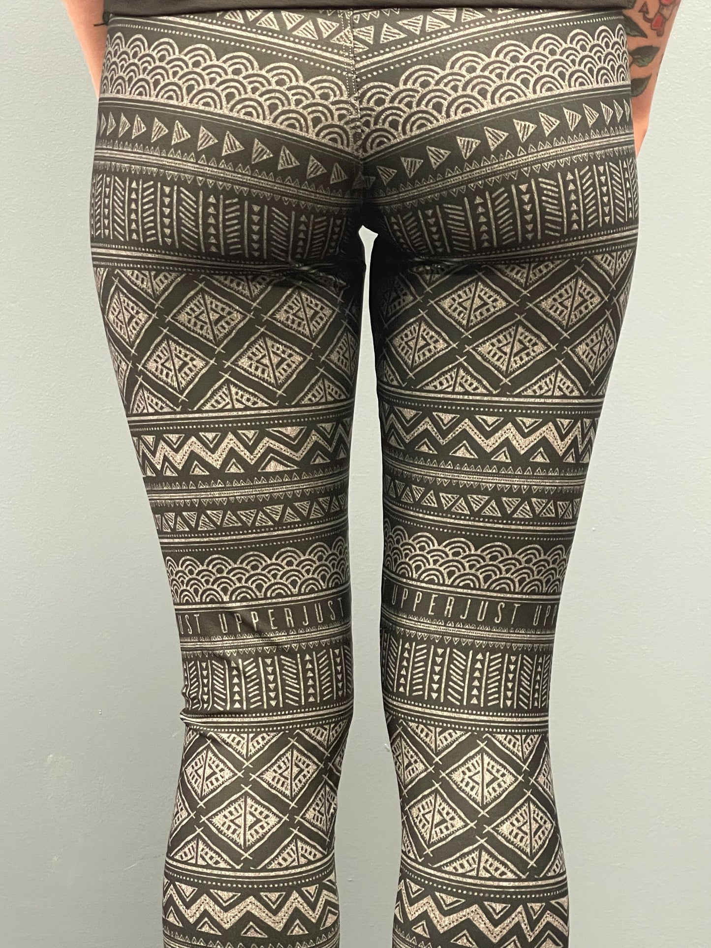 Grey Aztec Leggings WOD Outlet LLC