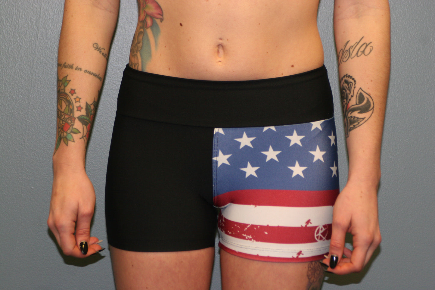 American Flag Female Shorts