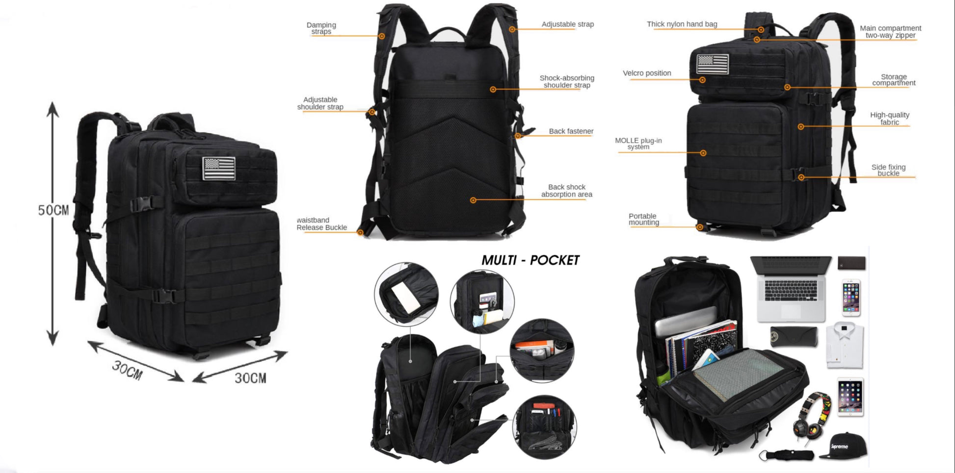 50L Tactical Backpack – WOD Outlet LLC