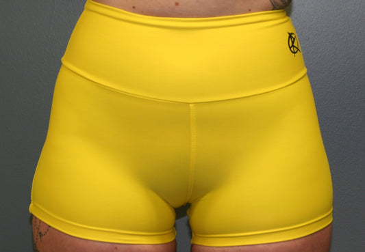 Yellow (high waist) Female Shorts