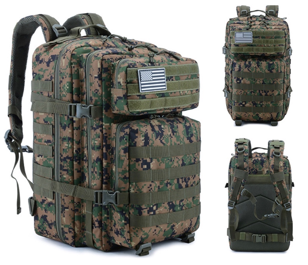 50L Army Tactical Molle Backpack Camouflage Military Assault Airsoft R –  Sweat Country
